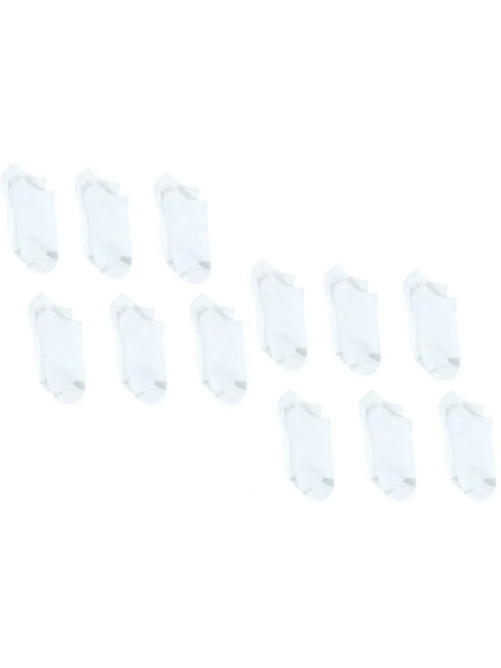 Hanes Women's No Show Socks 12 Pack 5-9